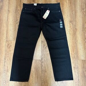 NEW Levi's 505 Regular Fit Black Jeans Mens 40x29 Straight Leg Denim Levis pants